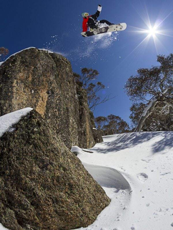 Perisher snowboarding action photography
