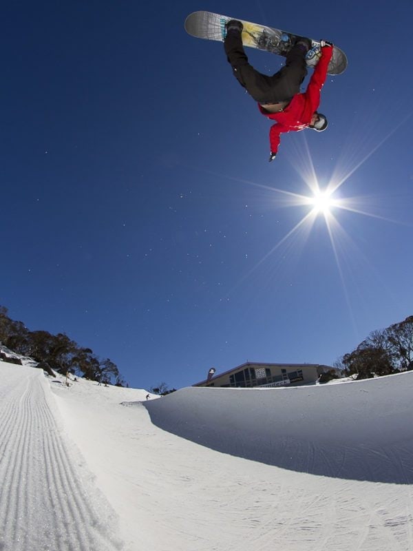 Perisher snowboarding action photography