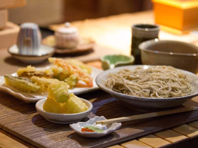 Rakuichi soba noodle restaurant niseko Japan