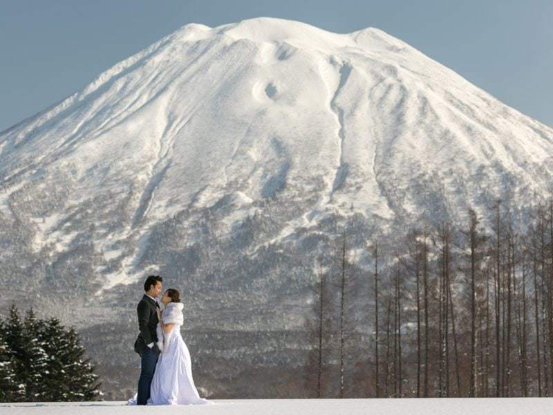 Mt Yotei for a pre wedding shoot
