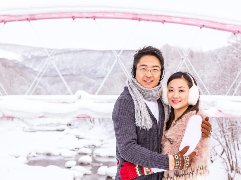 Niseko Photography engagement shoot - Simon and Anna