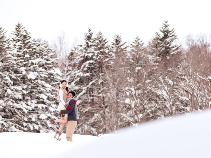 Niseko Photography engagement shoot - Simon and Anna