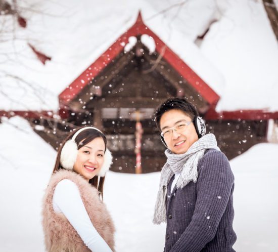 Niseko Photography engagement shoot - Simon and Anna