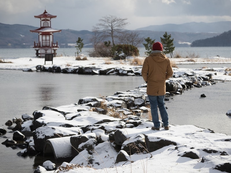 Niseko Photography engagement photography at Lake Toya