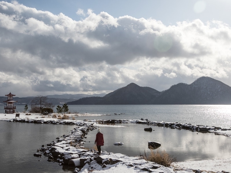 Niseko Photography engagement photography at Lake Toya