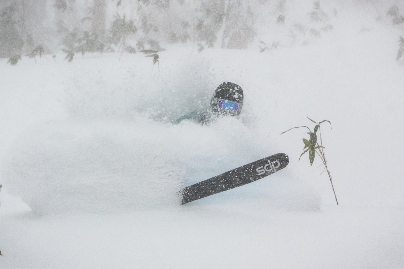 Eric skiing